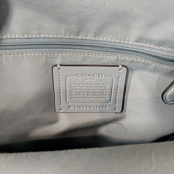 Coach Sunglasses Backpack Charlie Blue Pink Leather No. B1921-F75885 Print Bag - Picture 15 of 16